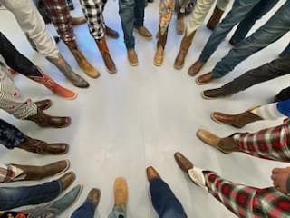 Boots in a circle
